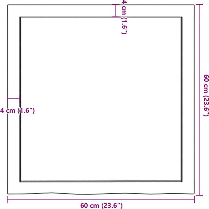 Actual product image VidaXL Gianna (60 x 4 x 60 cm)