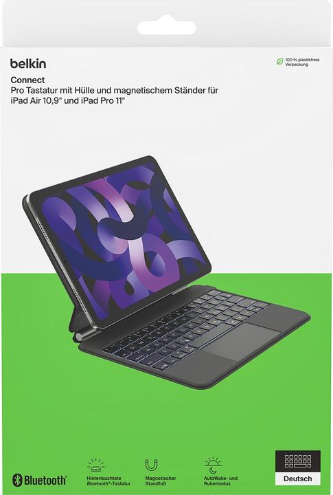 Productafbeelding Belkin Pro Toetsenbord voor iPad Air 10.9 / iPad Pro 11 BBZ002en-v1 (NL, IPad Pro 11, IPad Air 10.9)