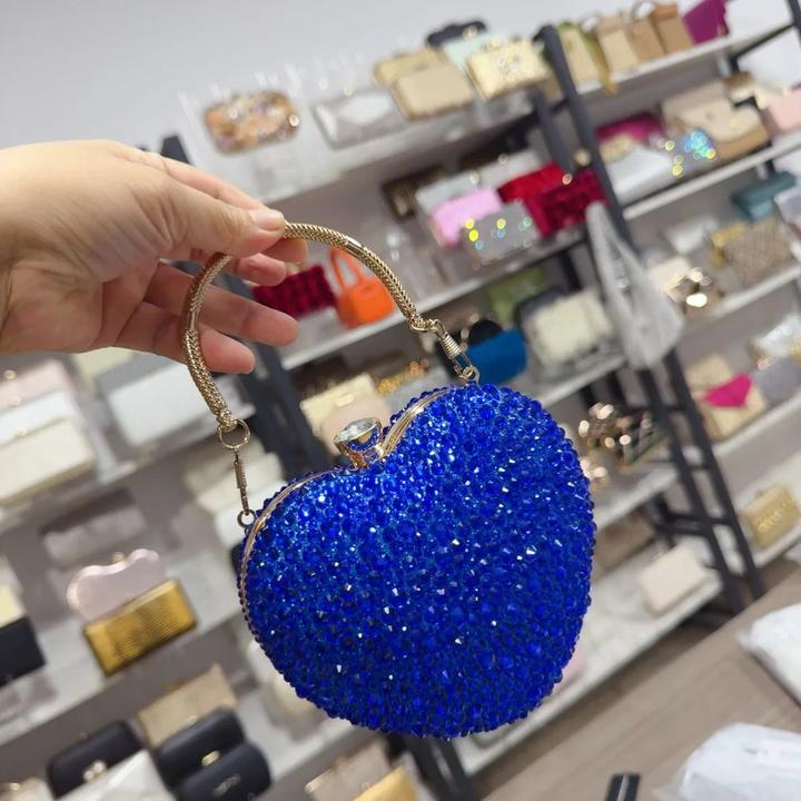 Produktbild Only-Bags.Store Luxus Diamant Inlay Herzform Kristall Handtasche Steine Umhängetasche