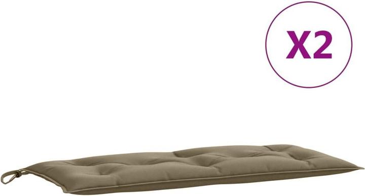 Immagine prodotto VidaXL Cuscini per panca da giardino 2 pezzi in tessuto (100 x 50 x 7 cm)