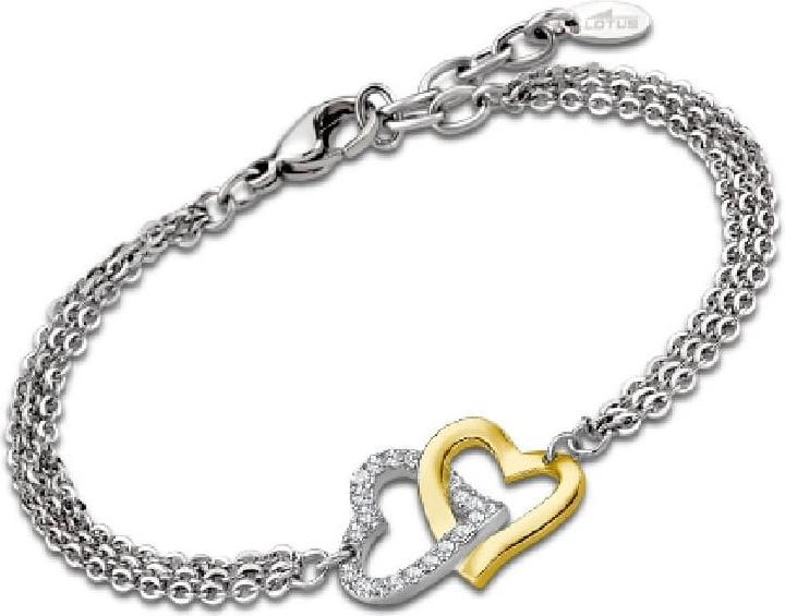 Produktbild Lotus Romantic steel bicolor bracelet Woman's Heart LS2117-2 / 1 (Edelstahl)