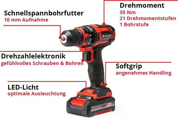 Productafbeelding Einhell TC-CD 18/35 Li (Oplaadbare batterij)