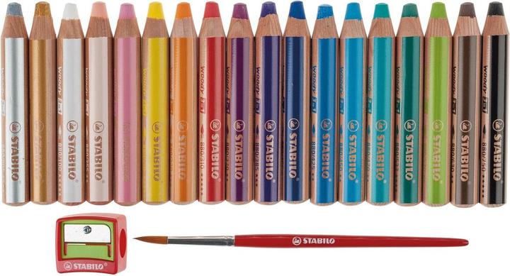 Actual product image STABILO woody 3 in 1 (Multicoloured, 18 x)