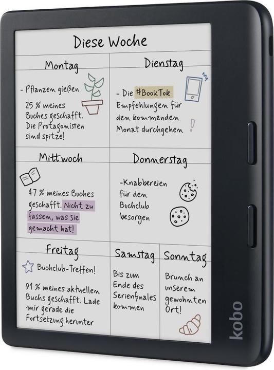 Produktbild Kobo Libra Colour inkl. Stylus 2 (7", 32 GB, Schwarz)