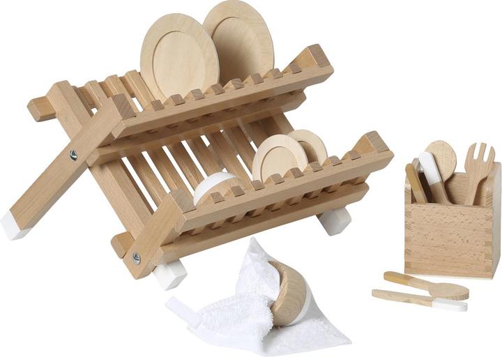 Image du produit Vertbaudet Jeu de cuisine pour enfants avec égouttoir en bois FSC®.