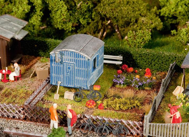 Image du produit Faller Jardin ouvrier avec roulotte de chantier