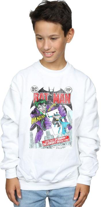 Actual product image Boys Batman Joker Playing Card Cover Sweatshirt (152, 158)