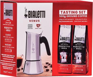 Produktbild Bialetti Venus 6tz+kawa Nocciola 250g+Classico 250g (0.27 l)