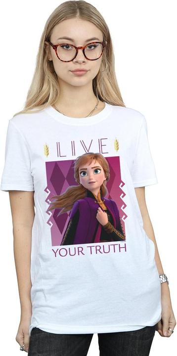 Immagine prodotto Disney Frozen 2 Anna Live Your Truth Maglietta Ampia Donna (4XL)
