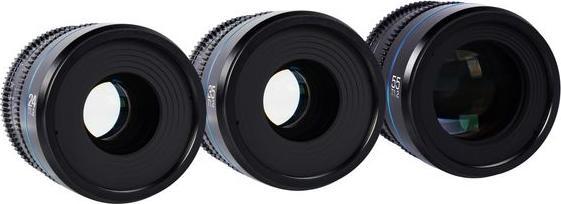 Actual product image Sirui Nightwalker 24 35+55mm T1.2 S35 MF Cine Lens Bundle X-Mount (Fujifilm X, APS-C / DX)