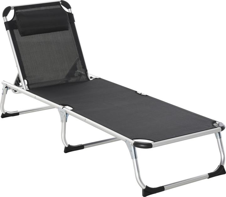Produktbild Outsunny Gartenliege 5-stufig verstellbar (80 cm)