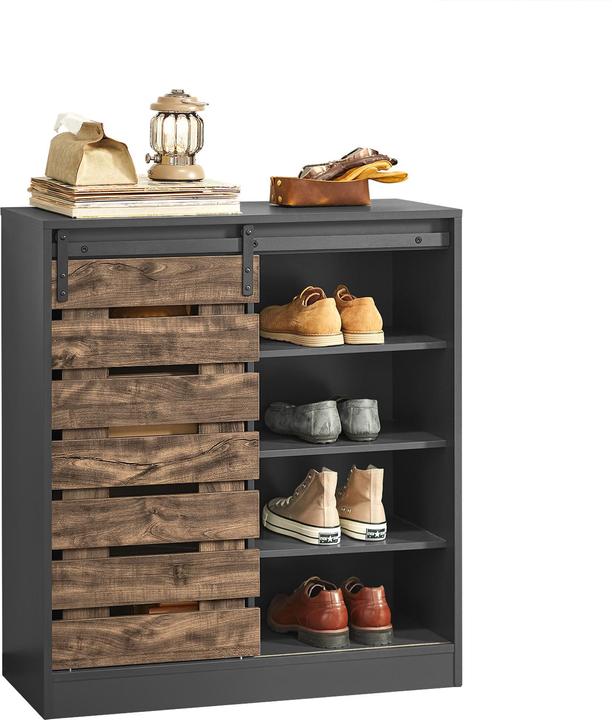 Image du produit SoBuy Buffet porte coulissante (80 x 89 x 35 cm)