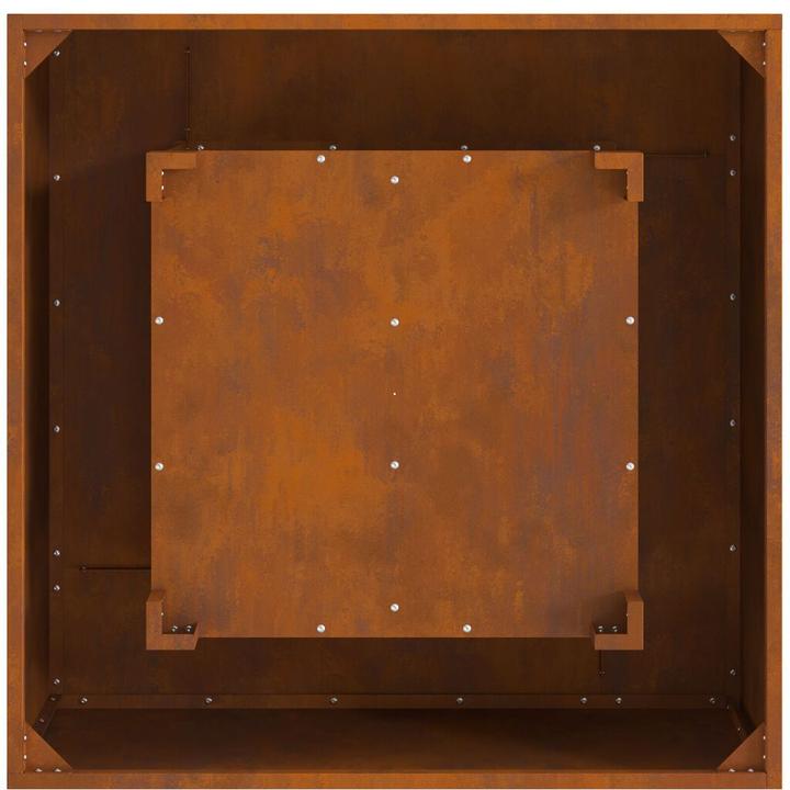 Image du produit VidaXL Foyer carré 80x80x40 cm Acier résistant aux intempéries (80 cm)