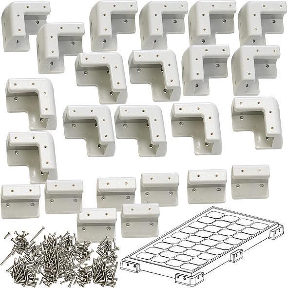 Image du produit Revolt Quatre kits de montage sans perçage pour les panneaux solaires (Matériel de montage du système solaire)