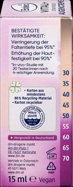 Actual product image dm Balea Vital+ firming eye cream (Crème, 15 ml, Day + Night)