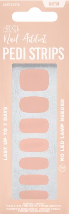 Ardell Nail Addict - Pedicure Strips Cafe Latte (Beige)