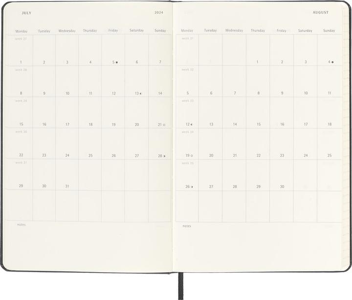 Image du produit Moleskine Agenda d'affaires Hard Cover Weekly (13 x 21 cm, Anglais)