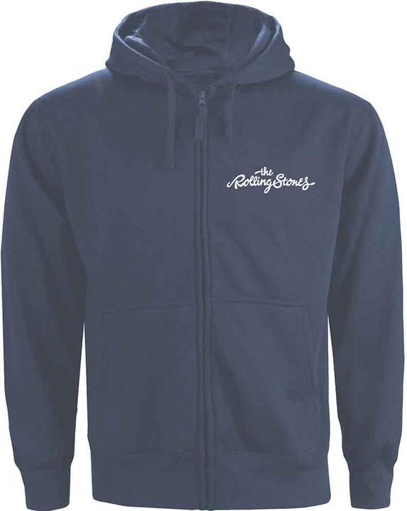 The Rolling Stones Classic Hoodie mit durchgehendem Reissverschluss