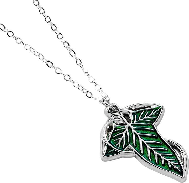 Lord of the rings Silberfarben Halskette mit Anhänger Leaf Of Lorien (100% synthetisches Material)