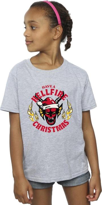 Immagine prodotto Netflix Stranger Things Hellfire Christmas Maglietta Ragazze (128)