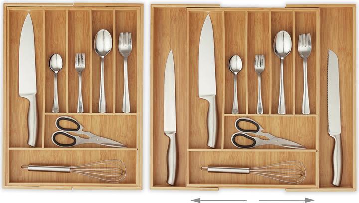 Actual product image Relaxdays Mesh Cutlery Tray L