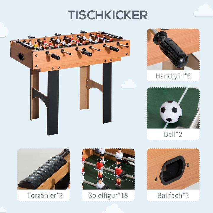 Immagine prodotto Jamb Tavolo multigioco 4 in 1 Calcio balilla Hockey da tavolo Tennis da tavolo e biliardo