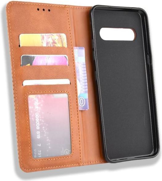 Actual product image MU Classic Retro Leather Bookcover Series (LG V60 ThinQ 5G)