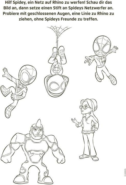 Actual product image MARVEL Spidey und seine Superfreunde: Superstarker Malspass