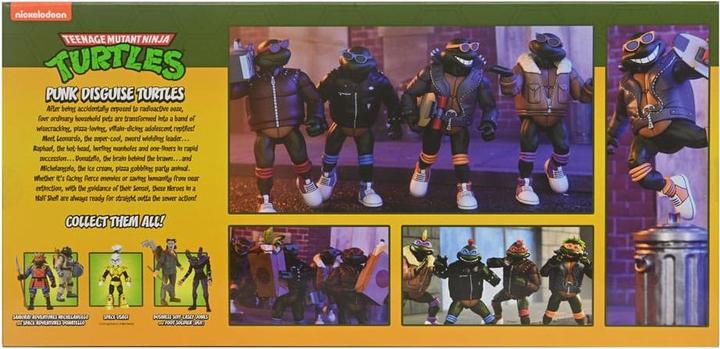 Produktbild Neca Teenage Mutant Ninja Turtles (Cartoon) Actionfiguren 4er-Pack Punk Turtles 18 cm