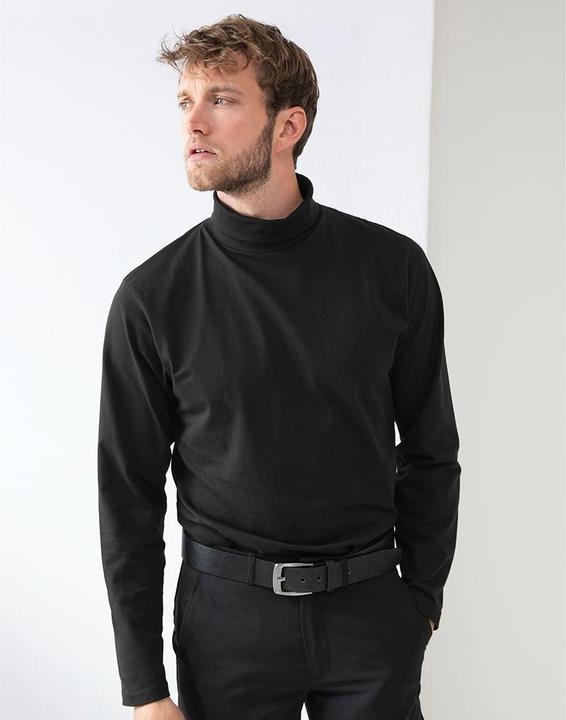 Produktbild Henbury RollkragenSweatshirt langärmlig hoher Baumwollanteil (L)