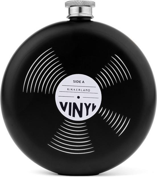 Kikkerland Record Hip Flask (237 ml)
