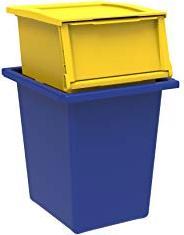 Immagine prodotto Terry Scatola di stoccaggio, giallo/blu (30 l)