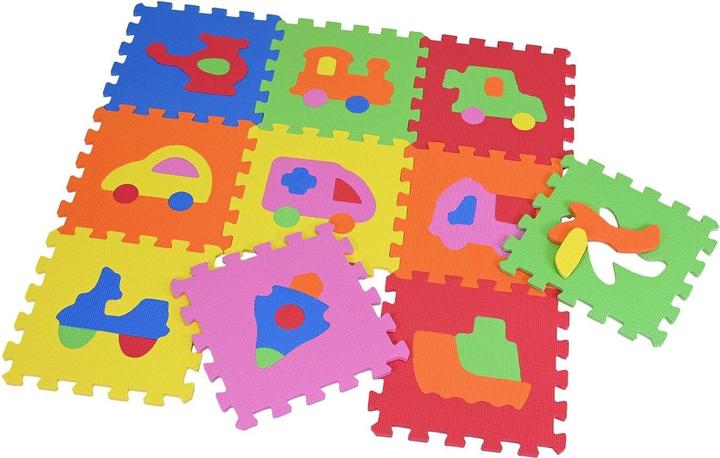 Actual product image Knorrtoys Puzzle mat - "Vehicles"/10 pieces/32 cm (32 x 32 cm)