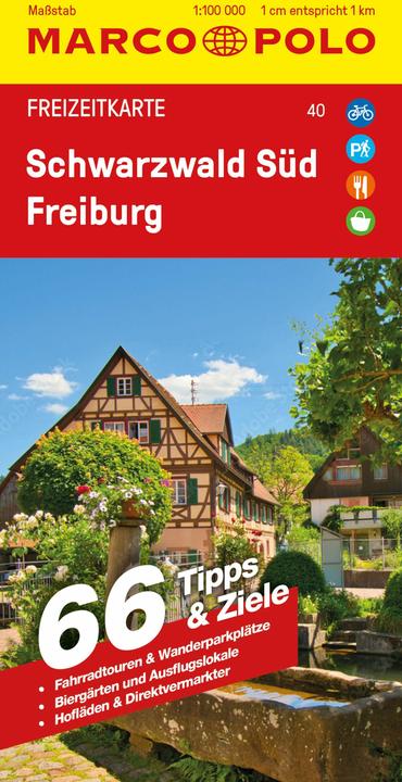 Actual product image Leisure map 40 Black Forest South, Freiburg 1:100,000