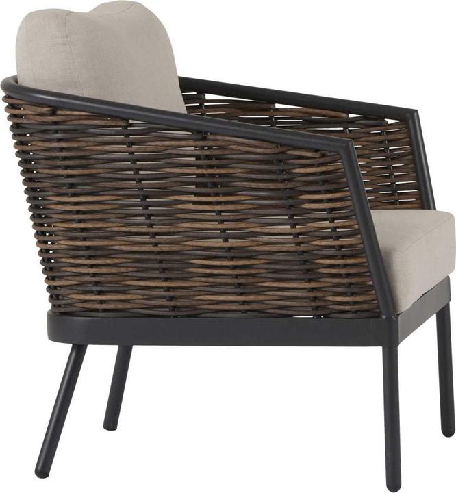 Produktbild Schou Loungeset Daniela, Set 4-teilig, Schwarz/Grau