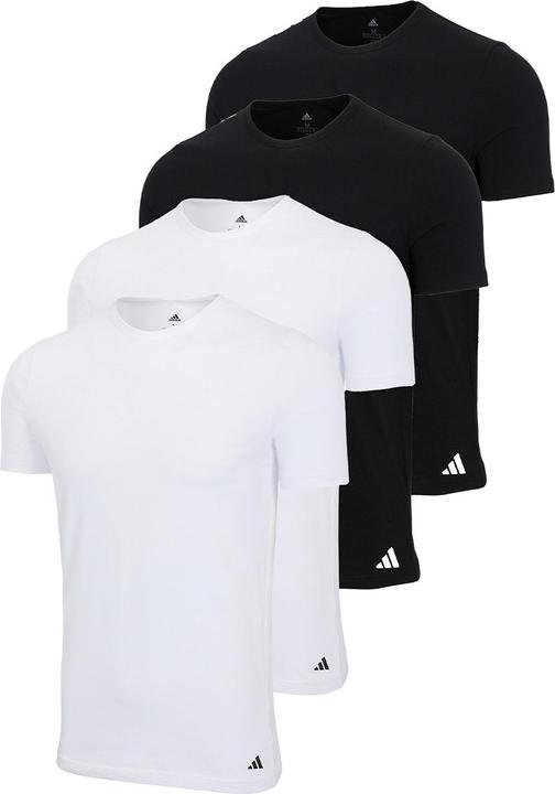 Produktbild adidas 4er Pack Active Flex Cotton Unterhemd / Shirt Kurzarm (L)