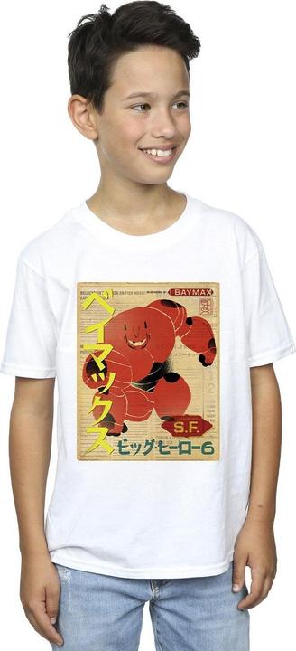 Immagine prodotto Disney Big Hero 6 Baymax Baymax Newspaper Maglietta Ragazzi (128)