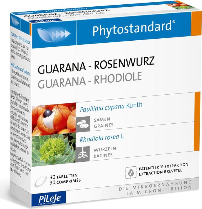 Image du produit Phytostandarts Guarana - Racine de rose en comprimé (30 pièce(s), Cachets, 35 g)
