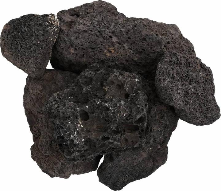 Actual product image VidaXL Lava granulate Lava mulch Lava stone Aquarium mulch Gravel black 25kg 10-30cm (Embellishment, other items)