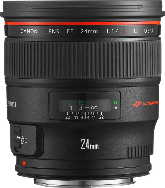 Canon EF 24mm f/1.4L USM II (Canon EF, Plein format)
