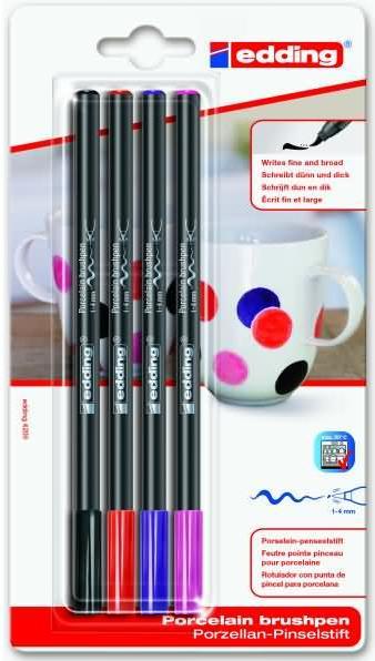 Image du produit Magni Stylo pinceau porcelaine 4200 Set de 4 pièces 1-4mm (Trié, 4 mm, 4 x)