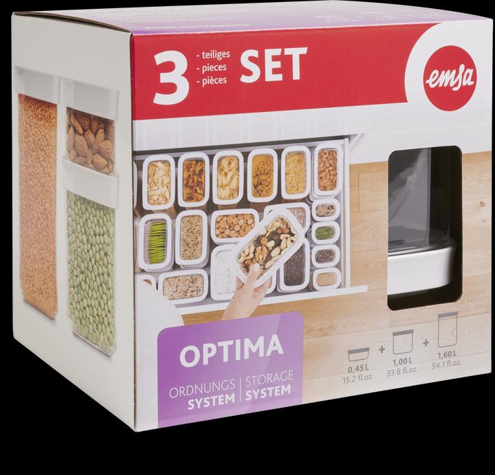 Image du produit Emsa Boîte à provisions Optima, lot de 3 (3.05 l)