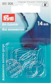 Actual product image Prym Bra accessories, transparent 14 mm, card 10 pcs, plastic