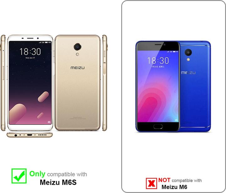 Productafbeelding Cadorabo Boek Onzichtbare Magneethoes (Meizu M6s)