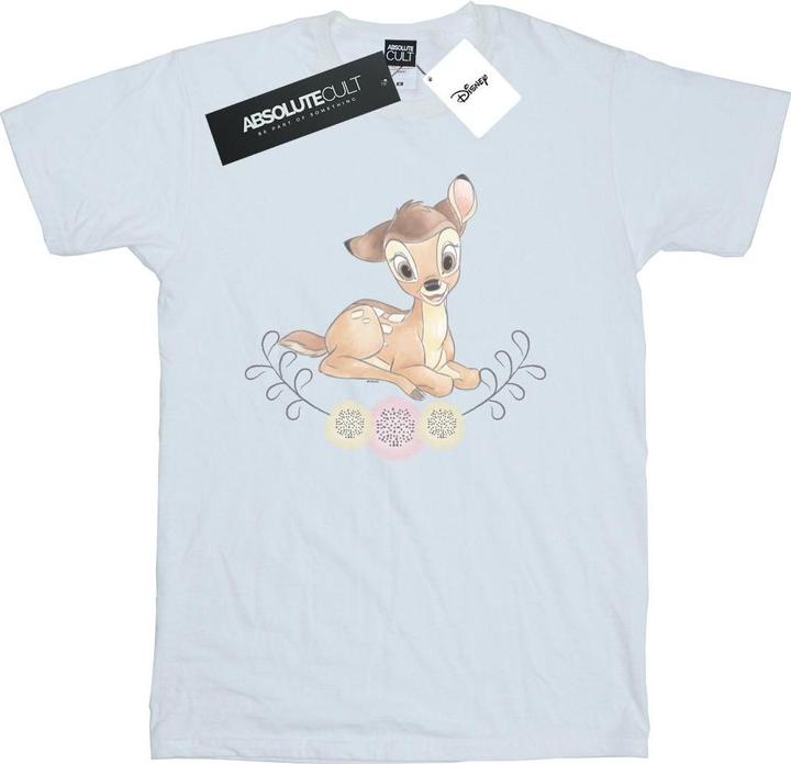 Actual product image Disney Girls Bambi Watercolour Cotton T-Shirt (140, 146)