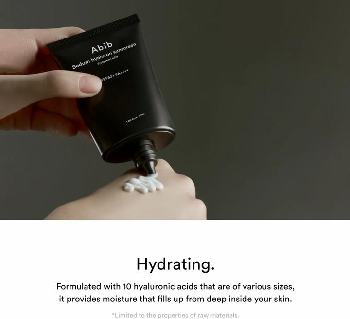 Produktbild Abib - Sedum Hyaluron Sunscreen Protection Tube (Sonnencreme, SPF 50+, 50 ml)