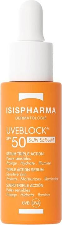 Isispharma UVEBLOCK Sun Serum SPF50+ (28ml) (Sonnencreme Gesicht, SPF 50+, 28 ml)