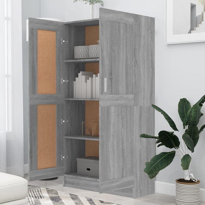 Image du produit VidaXL Bücherschrank Grau Sonoma 82,5x30,5x150 cm (82,5 x 30,5 x 150 cm)