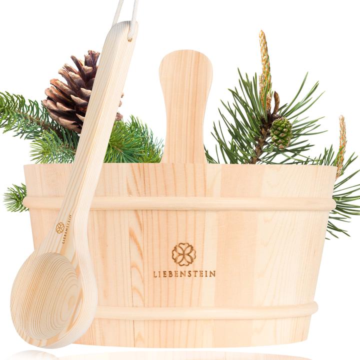 Immagine prodotto Liebenstein Secchio per sauna con cazzuola, set di accessori per sauna