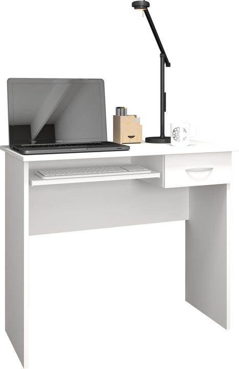 Produktbild VCM Holz Schreibtisch Computertisch Tastaturauszug Schublade Bürotisch Arusa L (85 x 50 x 75 cm)